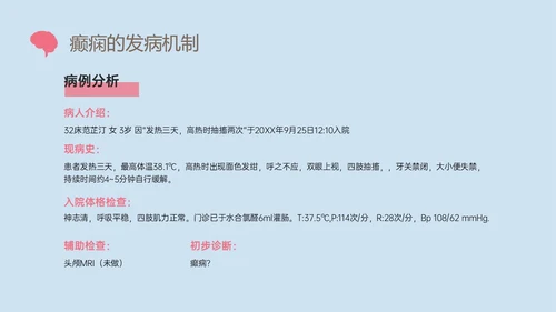 痫病发作的护理查房红蓝简约插画癫痫发作的护理查房PPT课件