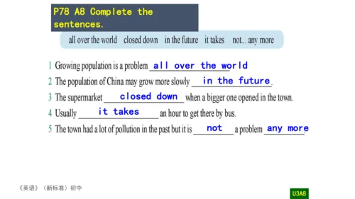 Unit 3 Language practice (2) & Around the world & 