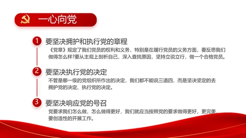 红色简约大气党支部政府工作总结PPT