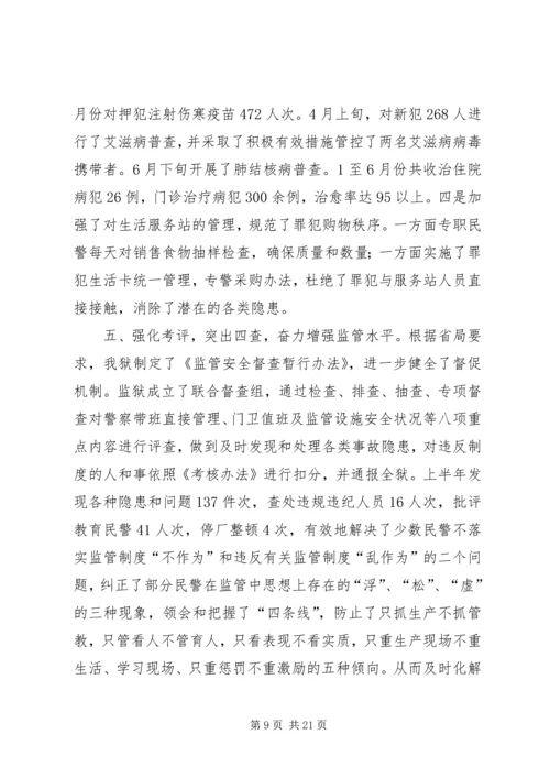 二00六年上半年监管改造工作总结.docx