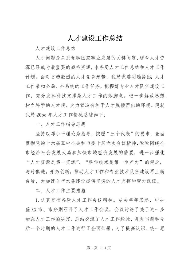 人才建设工作总结.docx