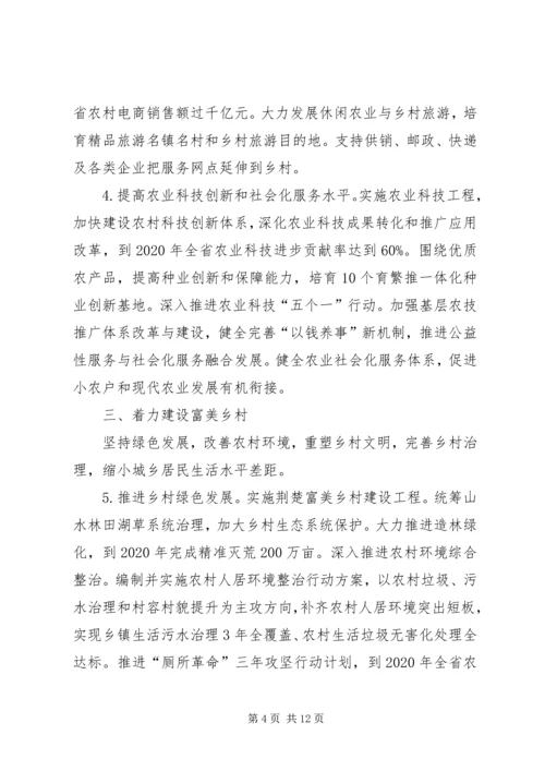 关于加快推进乡村振兴的调研与思考 (4).docx