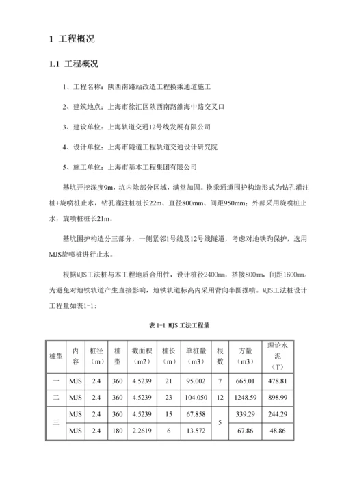 MJS综合工法专项综合施工专题方案.docx