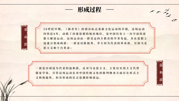 国风插画弘扬优秀家风PPT模板