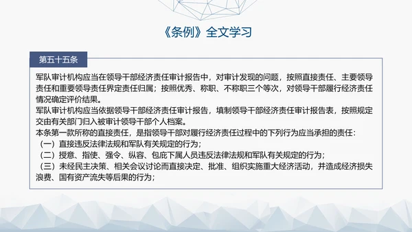 2024年新修订军队审计条例内容解读PPT课件