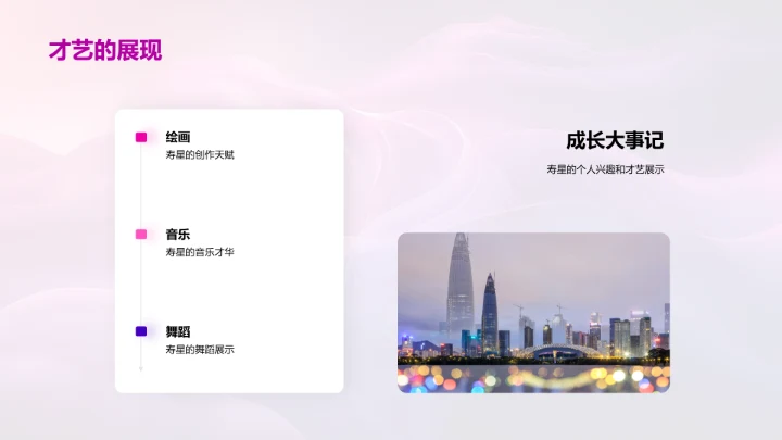 寿星生日回顾展PPT模板