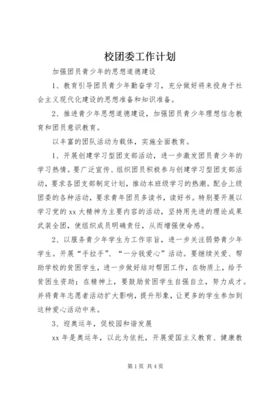 校团委工作计划 (5).docx