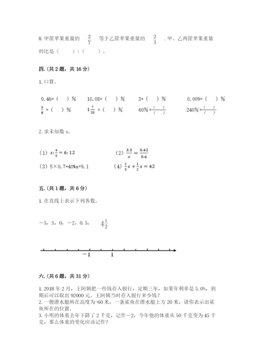 苏教版数学小升初模拟试卷附答案（综合题）.docx