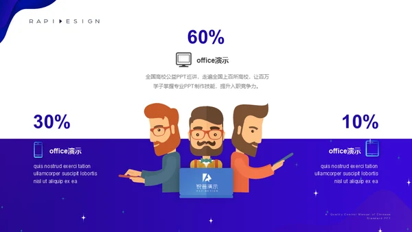 视觉流体几何风新年工作计划通用PPT