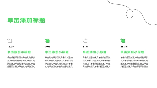 绿色扁平风年中述职汇报PPT模板