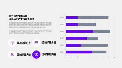 图表页-紫色商务风2项堆积条形图