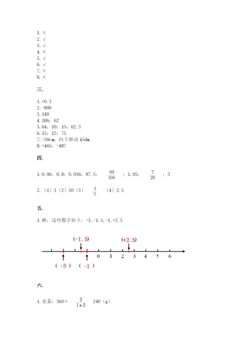 青岛版数学小升初模拟试卷及答案（各地真题）.docx