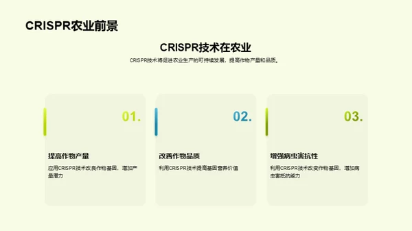 CRISPR技术在农业生产中的应用