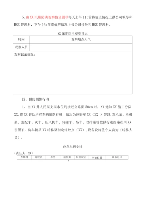 防洪防汛应急处置方案【.docx