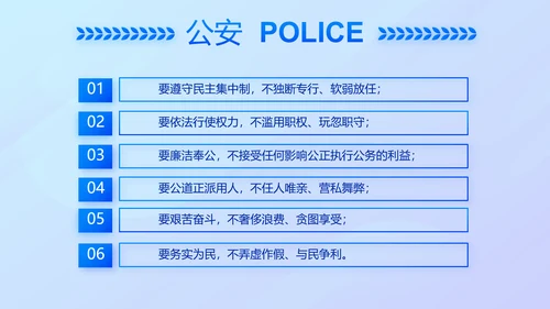 蓝色大气公安警察案件汇报动态PPT