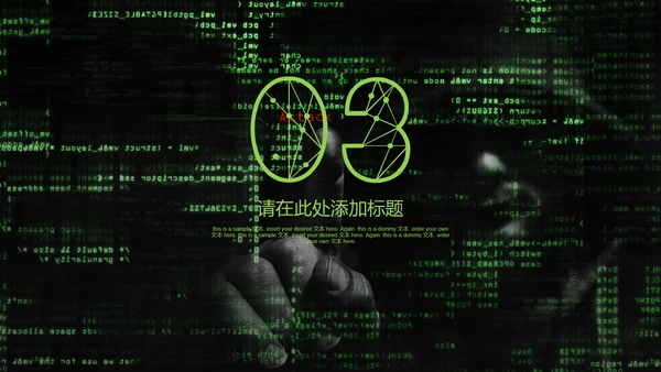 互联网信息安全汇报PPT模板