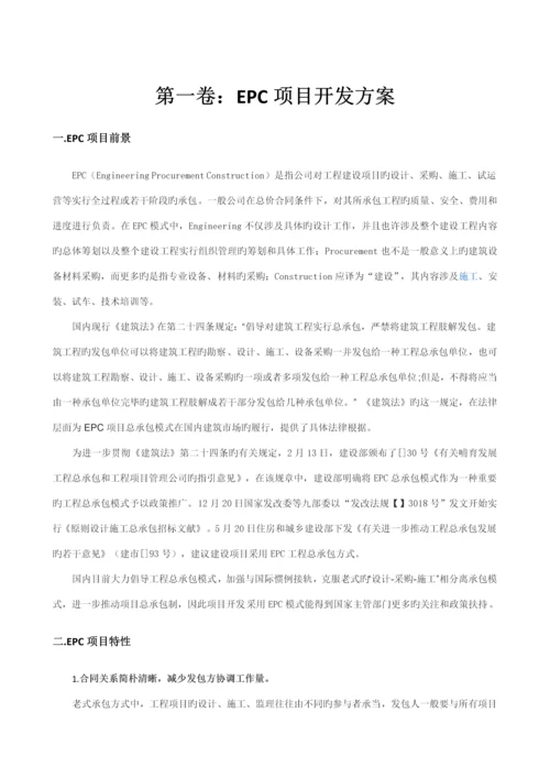 EPC专项项目完整实施管理专题方案.docx