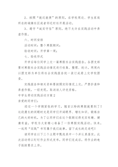 中学生劳动实践活动方案.docx