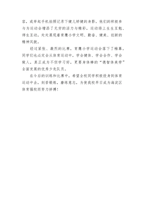 学校运动会简报.docx