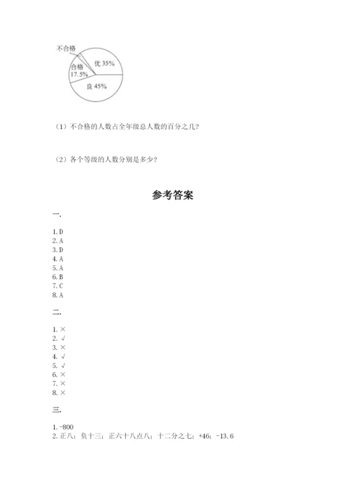 小学毕业班数学检测卷精品【基础题】.docx