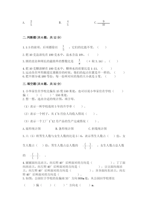 小学六年级数学上册期末考试卷重点.docx