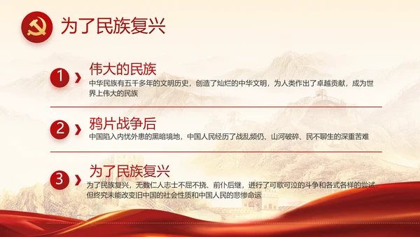 党政党支部年终工作总结汇报PPT党课