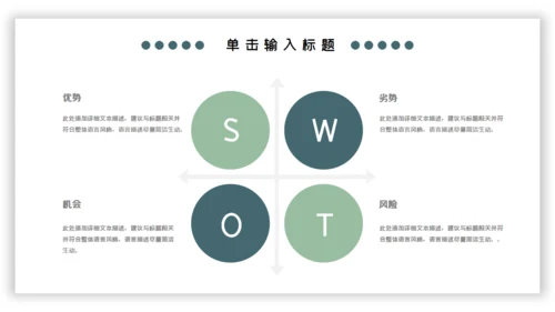 绿色小清新工作汇报通用PPT模板