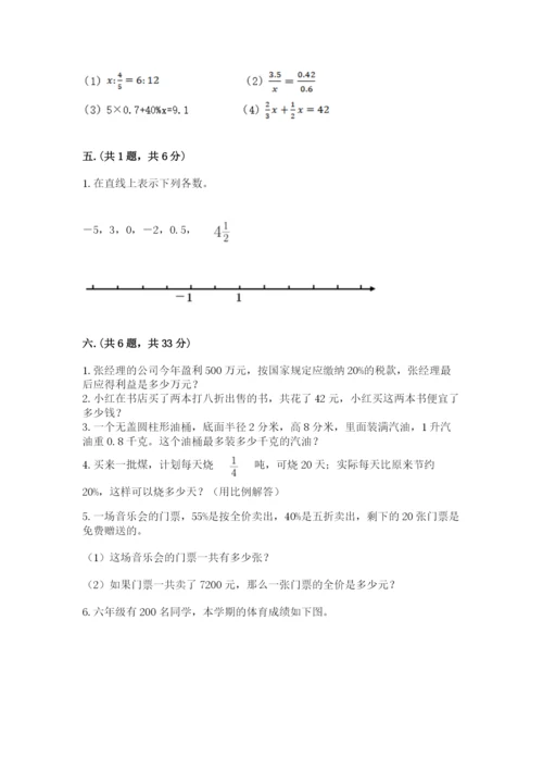 北师大版六年级数学下学期期末测试题及答案【考点梳理】.docx