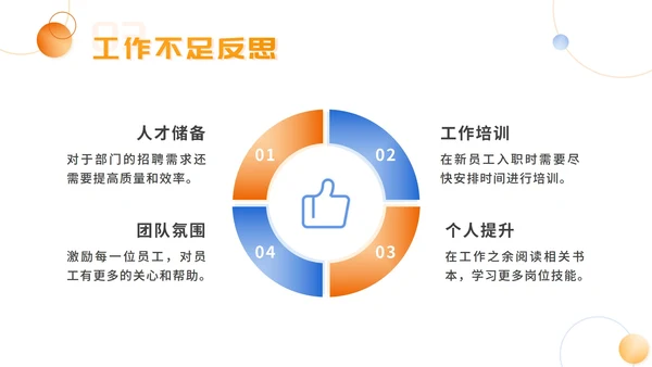 精品橙色渐变简约工作总结汇报PPT模板