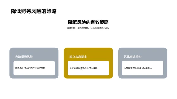 财务风险掌控之道