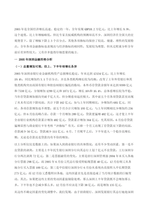 深圳市金融形势分析与预测.docx