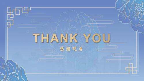 蓝色古典营销推广方案PPT模板