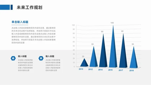 蓝色商务风工作总结汇报PPT模板