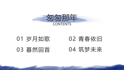 致青春毕业季大学毕业纪念册电子相册动态PPT