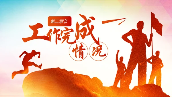 趁青春勇敢拼2019年终总结述职报告PPT模板