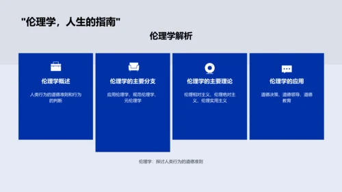 哲学概念与应用PPT模板