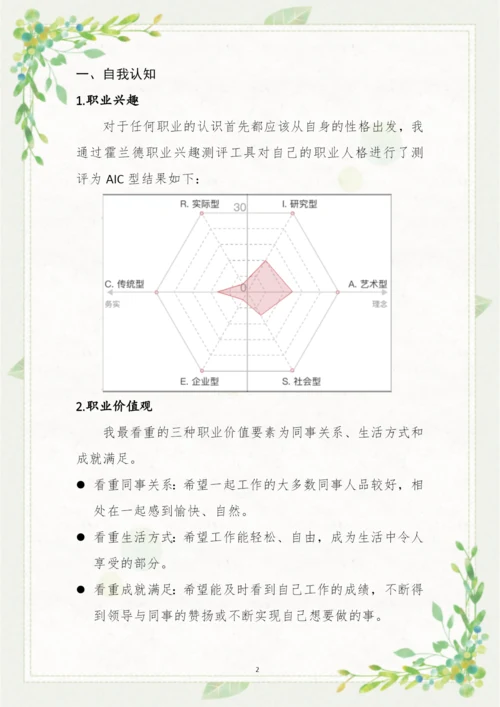 20页5600字音乐表演专业职业生涯规划.docx