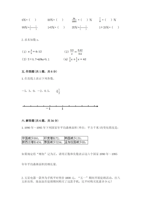 六年级下册数学期末测试卷附参考答案【实用】.docx