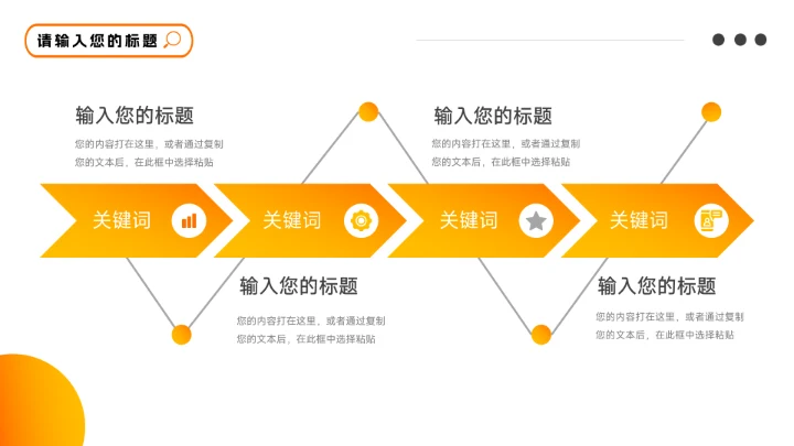 黄色渐变欧美工作总结汇报PPT模板