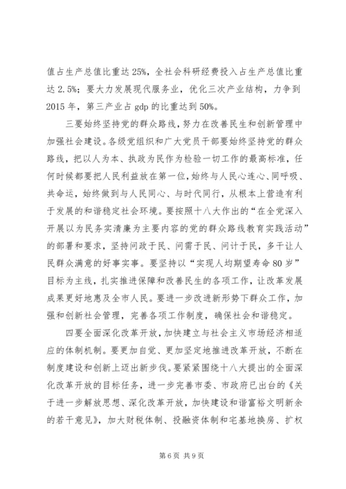 在学习贯彻十八大精神会议上的讲话 (3).docx