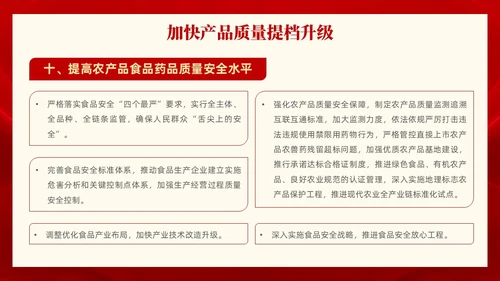 红色党政风全面解读质量强国建设纲要PPT模板