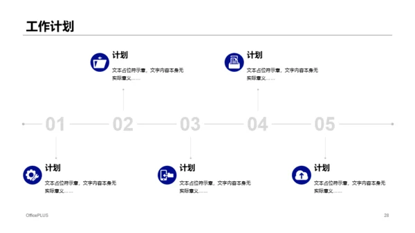 蓝色个人年度工作总结报告PPT案例