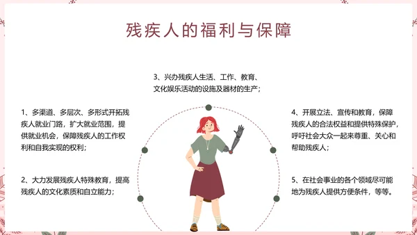 世界残疾人日关爱残疾人ppt模板