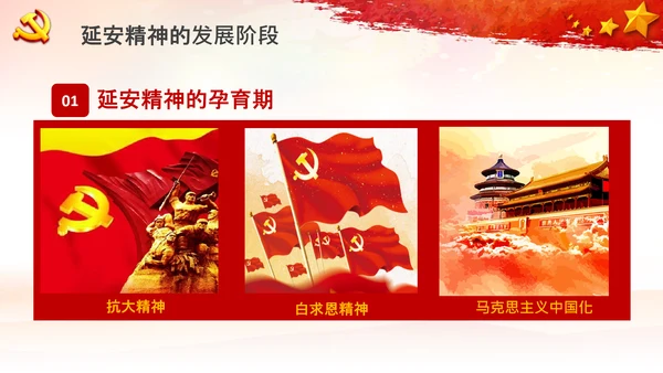 党校微党课学习延安精神党性修养PPT模板