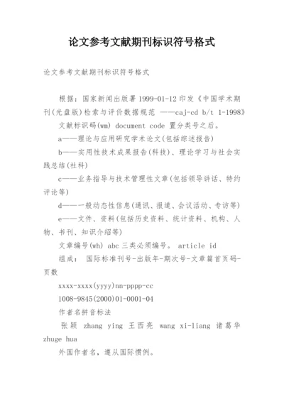论文参考文献期刊标识符号格式.docx
