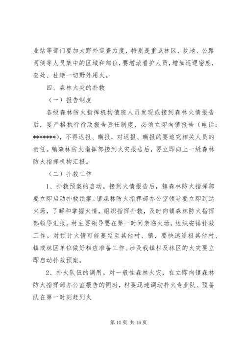 乡镇国庆期间森林防火预案.docx