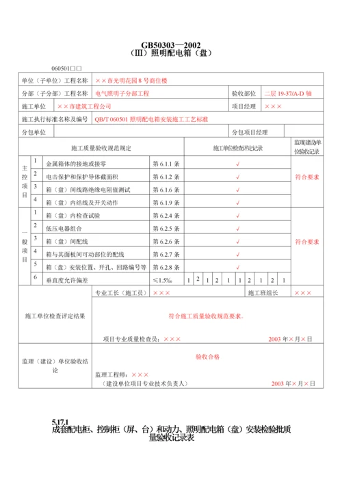 5_建筑电气工程检验批质量验收记录表.docx