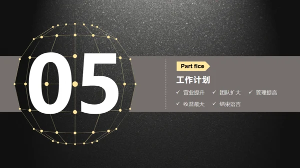 黑色质感动态实用商务工作汇报通用PPT模板
