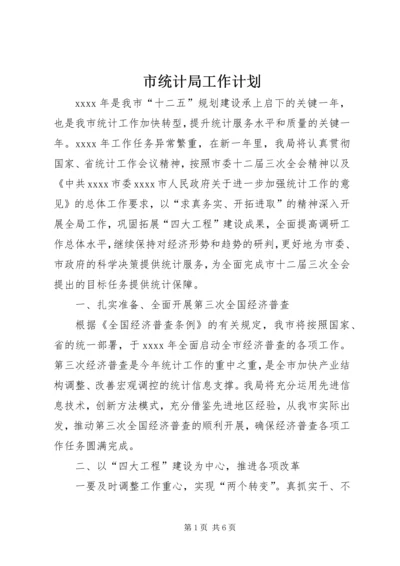 市统计局工作计划 (3).docx