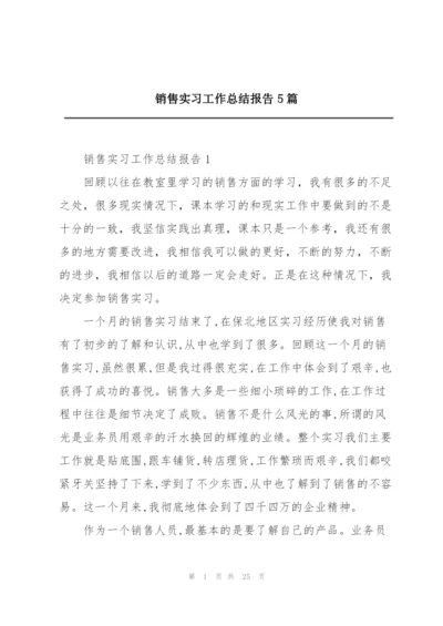 销售实习工作总结报告5篇.docx